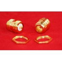Złączka N żeńska GOLD na PANEL (z gwintem) - do budowy anten