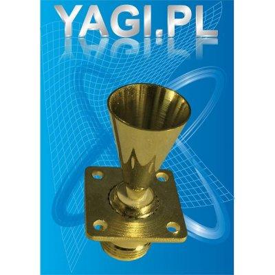 Złoty stożek do produkcji anten szczelinowych