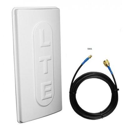 Zestaw DUAL LTE 17 dBi 1800 MHz do routera  Huawei B593, B315 zte mf28D,zte mf283 10m