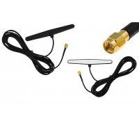 Antena GSM przyklejana do szyby 2.5m złącze sma
