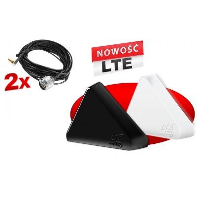 Antena PREMIUM MIMO LTE  14 HV 800/900/1800/2100/2600 MHz  wszystkie modemy 2x5m