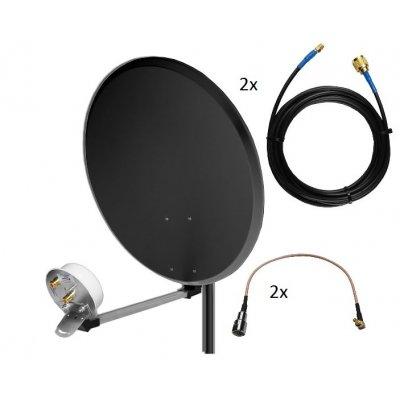 Paraboliczna antena DUAL LTE - HSPA  24 HV 10m wszystkie modemy -routery