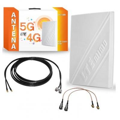 Zestaw  LTE 4G, 5G  ULTRA , ADVANCED 800/900/1800/2100/2600 wszystkie modemy 2x10m  TS9 , CRC9 , TS5