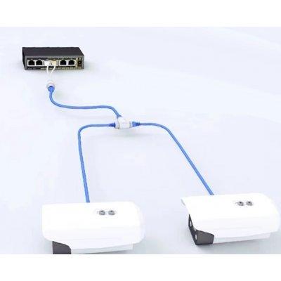 Adapter rozdzielacz  LAN 2x RJ45 Splitter kat5e kat6e kat7e