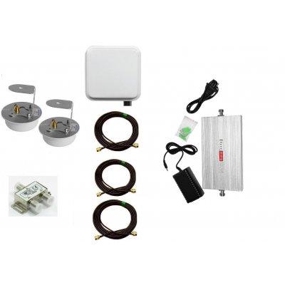 Wzmacniacz inteligentny gsm dla rozmów telefonicznych ST-G27 + 3x antena do 500m2