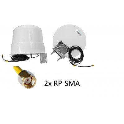 Antena dookólna 2,4 GHz TALES MIMO  14V + 2x 5m przewodu  h-155   RP-SMA