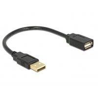 Przedłużacz kabel USB 2.0 15cm Delock M/F krótki